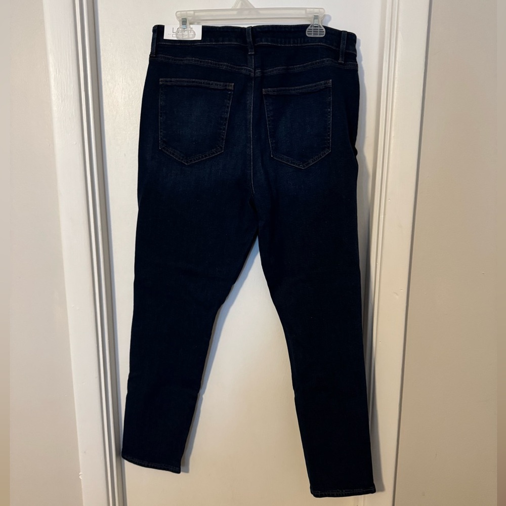 NWT LOFT mid rise skinny curvy jeans size 12 - Picture 3 of 7